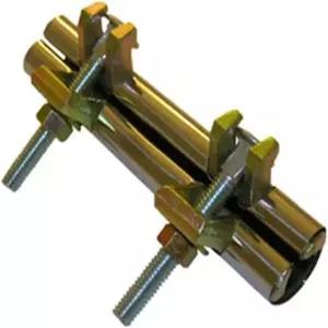 LASCO 13-1328 스테인리스 스틸 일체형 파이프 수리 클램프 볼트 2개 6인치