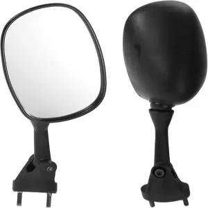 가와사키 닌자 ZX 6R 2005-2008 알루미늄 플라스틱 블랙 조절 가능한 INFINAUTO 모터사이클 리어 뷰 미러