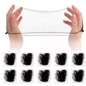 시바 40Pcs 헤어 네트는 번을 위한 보이지 않는 메쉬 나일론 네트 댄스 발레 번 메이커를 엘라스틱 엣지