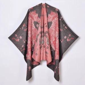 여성망토 사계절 머플러 숄 심플 자카드 모조캐시미어 니트 가디건 심쿵돌직구