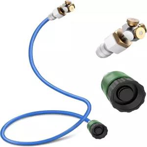 HAOWIN 외부 파티오용 미스터 업그레이드 3개의 미세 미스트 노즐이 있는 구부릴 수 알루미늄 튜브 파티오