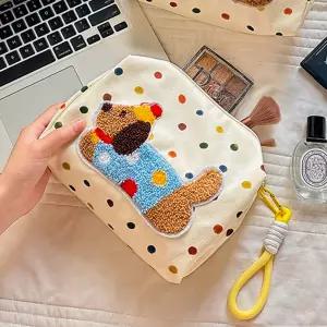 끈달린 생리대파우치 여벌옷파우치 화장품이너백 대용량 여행용