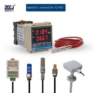 습도 컨트롤러 릴레이 출력 딘 레일 유형 0-99.9% RH 디지털 센서