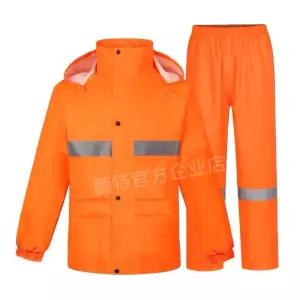 상하의세트 홑겹 배달 반사 간절기용 작업복 우의 남성용 방수 우비 경비원 비옷