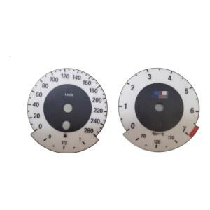 BMW E60 E70 E80 E81 E84 계기판 종이 속도계 회전계 계기판 종이 흰색