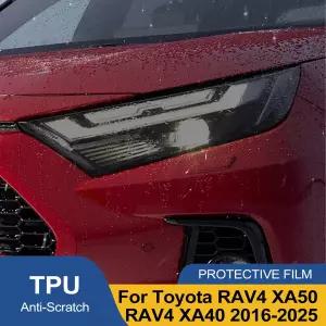 호환  스모크 블랙 프리컷 자동차 헤드라이트 보호 필름 타 RAV4 XA50 XA40 2019-2025 흠집 방지 고광택 비