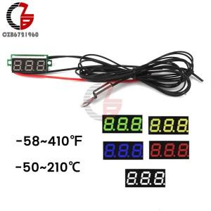 LED 디지털 온도계 자동차 인큐베이터 수족관 센서 계량기 기상 관측소 모니터,-58 ~ 410 -50 210 ℃, 5