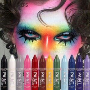 방수페인트 12색 세트 페이스 바디 크레용 피부용 방수 오일 페인트 스틱 멀티 컬러 시스템 페인팅