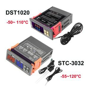디지털 온도계 조절기 컨트롤러 STC-3032, DC 12V-72V, AC 110-220V, DST1020 스마트