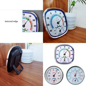 F68D 실내 온도계 히그로 미터 2 습도 게이지 아날로그 사무실 홈 룸 장식