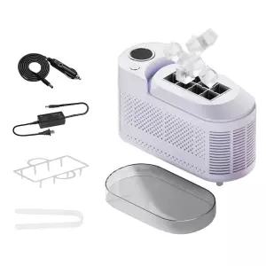 SL Nevnmoe 조리대 휴대용 소형 미니 제빙기 - 15분 만에 8개의 얼음 조각이 준비되어 있으며 자동차 전원