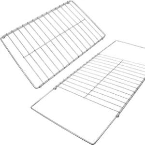 월풀 프리다이어 GE 켄모어 오븐용 2팩 조절 가능한 확장 오븐 랙 와이어 범용 텔레스코픽 조리기 선반 랙.