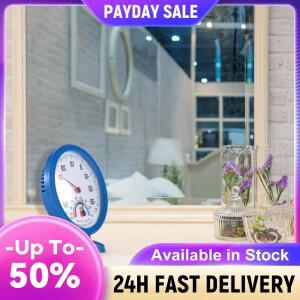 미니 원형 시계 온도계 대형 화면 습도 모니터 게이지 배터리 없음 기계식 휴대용 냉동고 및 온실용 투명