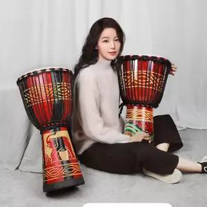 젬베 12인치 아프리카 드럼 악기 핸드 입문자 전통 어쿠스틱 버스킹 북 핸드드럼 잼배