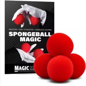 매직 트릭 스펀지볼 - 레드 에디션 4볼 세트와 완전한 온라인 코스