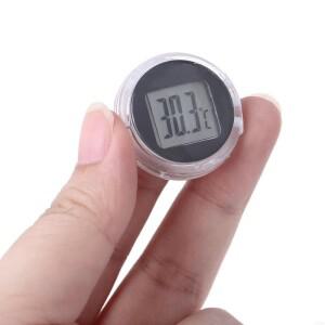 디지털 디스플레이 자동차 오토바이 온도 미터 방수 측정기 클럭