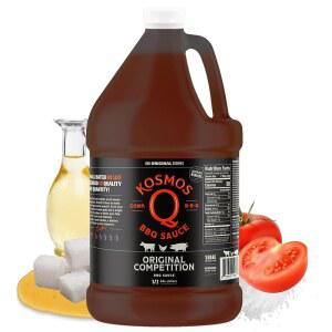 Q 대회 바비큐 소스, 갈비, 풀드 포크, 브리스킷, 치킨 등을 위한 스모키한 슈가, 케첩 & 우스터셔를 곁들인 수상 경력에 빛나는 레시피, 64온스