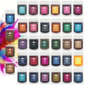 방수페인트 34색 10g 봉지 분말염료 직물염료 섬유염색 의류 타이염색 나일론 다목적 안료