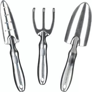 고릴라 굴착용 쟁기 이식용 경운기 핸드 레이크 솔리드 원피스 주조 알루미늄 구조로 고강도 정원 도구