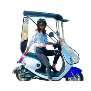 오토바이 파라솔 우비 지붕 밀폐형 차단 바람막이 스쿠터 덮개 캐노피 비 킥보드 윈드스크린 차양막 우산