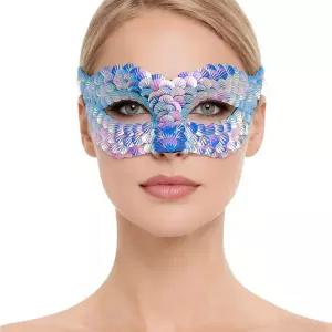 야리스 시퀀드 마스크 여성용 반짝이는 볼 베네치아 스타일 의상 액세서리
