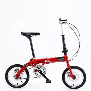 접이식 자전거 트라이폴드 미니 화이트 초경량 단속 속도 24인치 접이식자전거 7단 인치