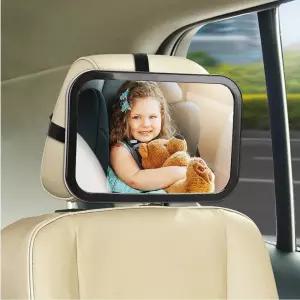 카시트 뒤보기 거울 후방 미러 차량용 보조 아기 안전 확인용 블랙
