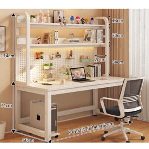 타공책상 상부장 조립형책상 50cm 정리대 학생 2단 간이 55cm 진열대 4개 타공