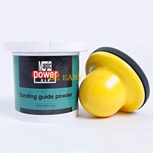 E28F 검정색 건조 가이드 코트 파우더는 페인트에 결함과 긁힘을 나타냅니다.