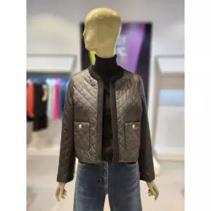 시슬리 레더 퀼팅 오픈 자켓 SALEC5461