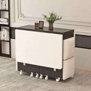 접이식 테이블 의자 세트 원목 미니 베란다 철제 테라스