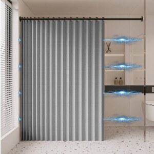 욕실 자바라 샤워 형 미백 접이식 미닫이 미 폭 공간분리 커튼 가림막