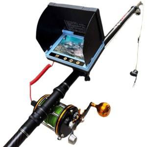 낚시대 수중 카메라 표시 낚시줄 부표 물고기탐지 줄타기 피싱캠 1 조명 온도감지 0m