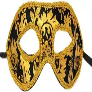 AZYOUNG 남성 블랙 화이트 블루 컬러 하프 페이스 가면극 파티 마스크