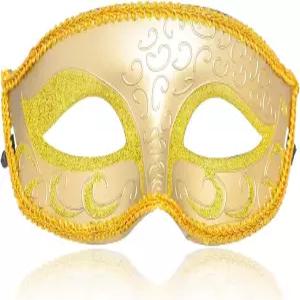 남성용 매악스 베네치아 가면극 클래식 하프 페이스 스타일 코스튬 파티