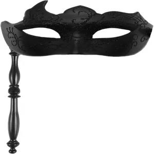 파티 무도회 코스튬 마스크를 위한 프리티쇼 남성용 가면 핸드헬드 베네치아 할로윈