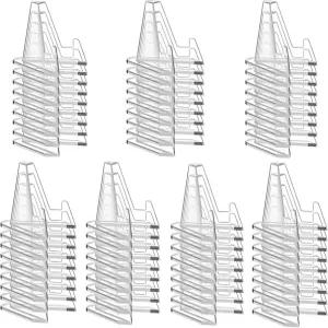 와타구비 70팩 카드 스탠드 2.1인치 디스플레이 아크릴 클리어 미니 이젤 작은 그림 홀더 챌린지 코인 등급