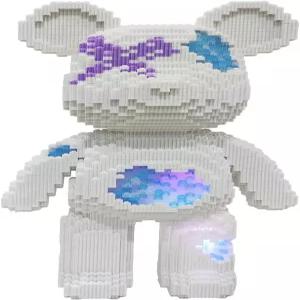 야요오플레이 크리스탈 산산조각 곰 빌딩 블록(5100개) 성인 및 청소년을 위한 3D 마이크로 애니멀 DIY