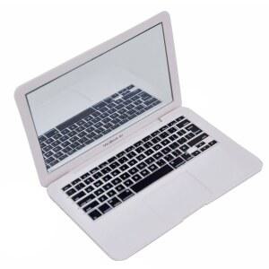 고양이용 작은 인형집 고양이 노트북 가짜 컴퓨터 거울 (흰색)