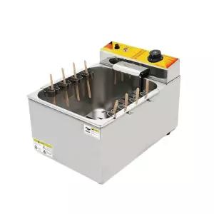 소형 핫도그 튀김기 핫바 기계 탁상용 푸드트럭 포테이토 조리기