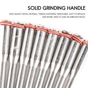 ABFU-50개 1인치 라디얼 브리슬 디스크 키트 연마 브러시 3mm 샹크 디테일 폴리싱 휠 로터리 툴 액세서리용