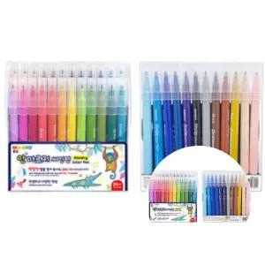 안마르지 싸인펜 24색 세트 초등 어린이집 학용품 준비물 입학 선물 미술용 사인펜
