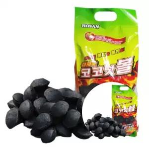 야자숯 코코넛볼 2.9kg 캠핑 연료용 숯불구이용 숯 장작 일회용 바비큐 도구