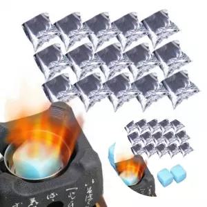 바베큐 고체 연료 50g 15개 착화제 점화제 숯 장작 불쏘시개 캠핑 야영용