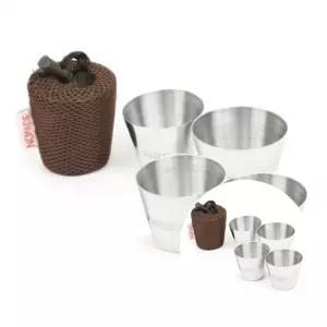 캠핑 스텐 소주컵 4P 세트 맥주컵 커피잔 휴대용 등산 물컵 등산용 전용 컵