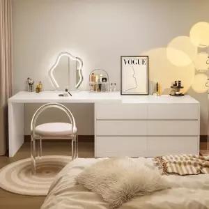 ㄱ자 화장대 서랍장 작은 수납장 파우더장 책상 수납