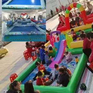 에어 수영장 풀장 이동식 간이 마당 워터파크 대형 물놀이장 옥상 튜브