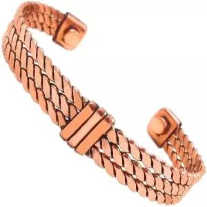 신데 남녀 공용 순동 조절 가능한 앤티크 플레인 광택 팔찌 수출. 수제 커프/인도산 구리 장신구