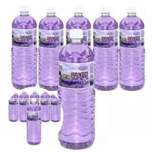 에탄올 6개입 워셔액 차량워셔액 워셔액원액 1.8L 발수코팅제