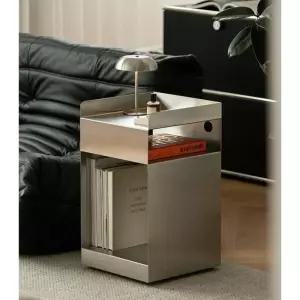 거실 협탁 스테인리스 사이드테이블 미니 침대 인테리어 사각형 보조